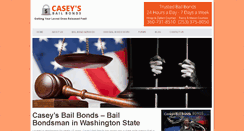 Desktop Screenshot of caseysbailbonds.com